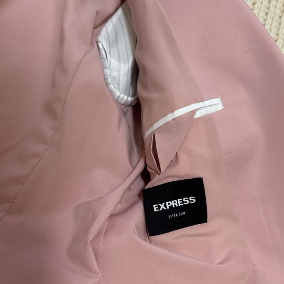 Express Women's Pink Blazer and Pants Set - Picture 7 of 8